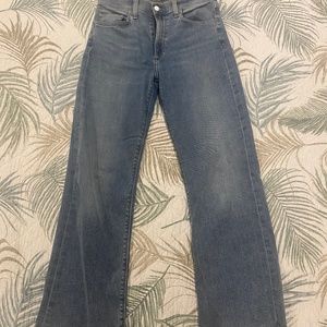 High rise cropped  boot style jean